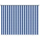 Rollo Au&szlig;enrollo 90% UV-Block Blau-wei&szlig; gestreift 160 x 230 cm HDPE, vidaXL