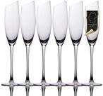 Intirilife Sektglas, 6-tlg., Glas, Champagner Sekt Gl&auml;ser Set moderne Kante...