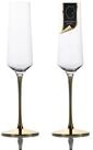 Intirilife Champagnerglas, 2-tlg., Glas, Champagner Sekt Glas Set 200ml Prosecco