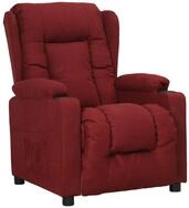 vidaXL Relaxsessel, Relaxsessel Weinrot Stoff