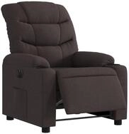 vidaXL Sessel Relaxsessel Elektrisch Dunkelbraun Stoff (1-St)