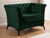 S-Style M&ouml;bel Chesterfield-Sessel Whitby aus Samt mit goldenen, silbernen oder