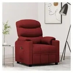 vidaXL Relaxsessel, Relaxsessel Elektrisch Weinrot Stoff rot