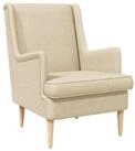 vidaXL Sessel 62 x 79 x 90 cm Sessel Creme Stoff