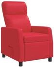 vidaXL Sessel Liegesessel Rot Kunstleder (1-St)