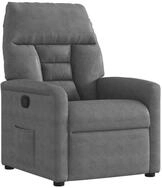 vidaXL Sessel Relaxsessel Dunkelgrau Mikrofasergewebe (1-St)