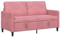vidaXL Sofa Sofa mit Stauraum Rosa 152 x 78 x 87 cm Polyester, 1 Teile