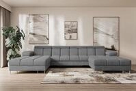 ALTDECOR Wohnlandschaft COMA U2, Couch mit Schlaffunktion, Wohnzimmer -