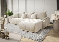 Fun M&ouml;bel Ecksofa Sofa Schlafsofa AKITA Stoff Monolith, inkl. 3 Zierkissen,...