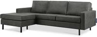 KONSIMO&reg; Ecksofa INVIA Linkes Ecksofa mit Ottomane, Grundschicht: Echtleder,auf