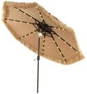 COSTWAY Sonnenschirm Strandschirm, 2,7m mit Doppeldach,neigbar