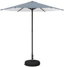vidaXL Sonnenschirm Garten-Schirm mit Fu&szlig; 230 x 230 cm Polyester Rechtwinklig