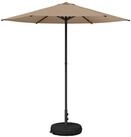 vidaXL Sonnenschirm Garten-Schirm mit Fu&szlig; 230 x 230 cm Polyester Rechteckig...