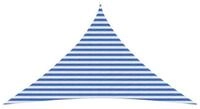 vidaXL Sonnensegel Sonnensegel 3,5 x 3,5 x 4,9 m HDPE Dreieckig Blau und Wei&szlig;,