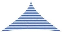 vidaXL Sonnensegel Sonnensegel 3 x 3 x 4,2 m HDPE Dreieckig Blau und Wei&szlig;,...