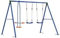 vidaXL Spielturm Outdoor Schaukelset Mehrfarbig Stahl und PE