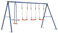 vidaXL Spielturm Outdoor Schaukelset Mehrfarbig Stahl und PE