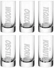 LUXENTU Schnapsglas Schnaps-Ensemble Stamper 55 ml 6er Set, 6-tlg., Glas