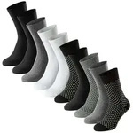 Schiesser Kurzsocken Herren Socken 10er Pack Baumwolle Bluebird 10P (Packung,...