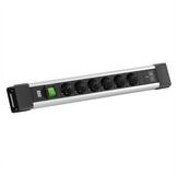 Bachmann CONNECTUS 6xCEE7/3 1xSchalter Steckdosenleiste (Kabell&auml;nge 2 m),...