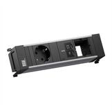 Bachmann POWER FRAME 1xCEE7/3 Einbau-Tischsteckdosenleiste (Kabell&auml;nge 0.2 m),...