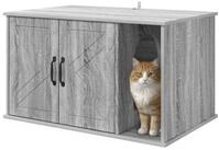 vidaXL Tierkorb 85 x 55 x 50,5 cm Katzenhaus Graues Sonoma 85x55x50 cm...
