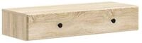 vidaXL Wandregal 87,5 x 34,5 x 17 cm Schweberegal mit Schublade H&auml;ngeregal