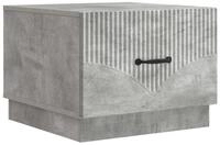vidaXL Couchtisch Couchtisch Betongrau 49 x 50 x 37 cm Holzwerkstoff (1-St)