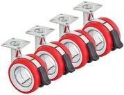 SO-TECH&reg; M&ouml;belrolle Premium Lenkrolle Durchmesser 75 mm, H&ouml;he 98,5 mm,...