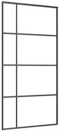 vidaXL Schiebet&uuml;r, Zimmert&uuml;r ESG Glas und Aluminium mattiert 102,5x205 cm...