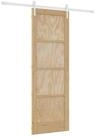 vidaXL Zimmert&uuml;r 73,5 x 211 cm Schiebet&uuml;r ORKDAL Nat&uuml;rlich und Wei&szlig;...