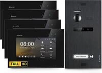Balter Video-T&uuml;rsprechanlage EVO HD f&uuml;r 1 Familienhaus, 4x Monitor BL, Full...