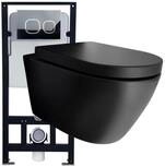 Bernstein WC-Komplettset Wand-WC B-8030R, Wandmontage, (WC-Komplettset 3-St. WC