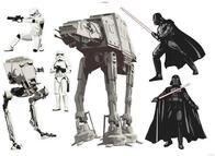 Komar Wandtattoo Star Wars Doomed - Gr&ouml;&szlig;e 100 x 70 cm (6 St), selbstklebend,