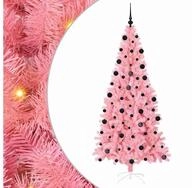 vidaXL K&uuml;nstlicher Weihnachtsbaum Weihnachtsbaum Rosa 210 cm PVC