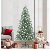 vidaXL K&uuml;nstlicher Weihnachtsbaum, K&uuml;nstlicher Weihnachtsbaum beschneit mit...