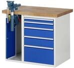 RAU Werkbank Rau Werkbank 7511A2, B1000xT700xH890mm, 5x Schublade-TA, 1x SSKL