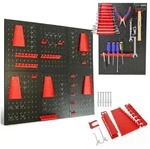 PROREGAL&reg; Lochwand Lochwand Set ARES 40x60cm mit Haken & Halterungen...
