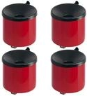 PROREGAL&reg; Aschenbecher Runder feuerl&ouml;schender Wandaschenbecher aus Metall, Mit