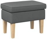 vidaXL Hocker Hocker Dunkelgrau 55 x 35 x 41 cm Stoff (1 St)