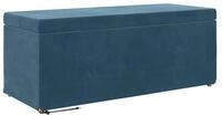 vidaXL Barhocker Hocker Blau 101 x 41 x 40 cm Samt und Engineering Holz (1 St)