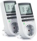 BEARWARE Zeitschaltuhr f&uuml;r Growbox, Grow Lampe, Growzelt, digital, 2-St.,