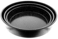 Almina Backblech 3er Set in Schwarz Backofenblech Tepsi aus Granit...