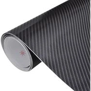 vidaXL Lackschutzfolie, Autofolien 2 Stk. 4D Schwarz 100x150 cm