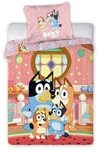 BrandMac Babybettw&auml;sche Bluey Familie Baby Bettw&auml;sche Set 2 tlg. 100x135 cm 40x60cm