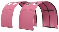 vidaXL Kinderbett 211 x 67,5 x 2 cm Bettunnel Mittelhohes Bett Rosa 211x67,5 cm