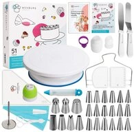 Wenburg Back-Set 51er-Set Delight Kuchendekorationsset, Torten Kuchen Muffins