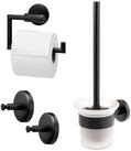 bremermann Badaccessoire-Set Bad-Serie PIAZZA BLACK - Badezimmer Set 3tlg.,...