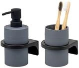 bremermann Badaccessoire-Set Bad-Serie SAVONA Softtouch inkl. Wandhalter, rund,...