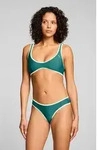PUMA Crop-Bikini-Top, mit Kontrastn&auml;hten gr&uuml;n M